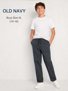 OLD NAVY boys Black Cargo Jogger casual Pants/size XL